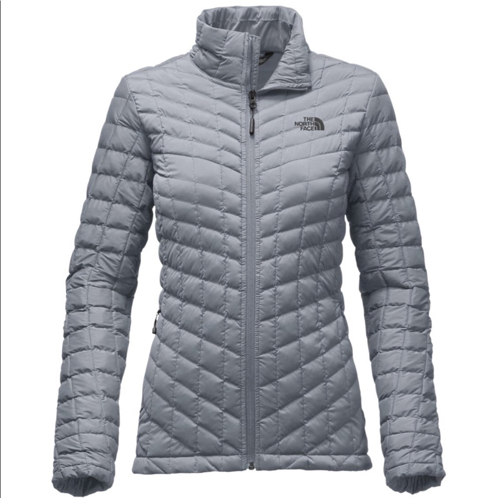 Silver/grey North Face Jacket